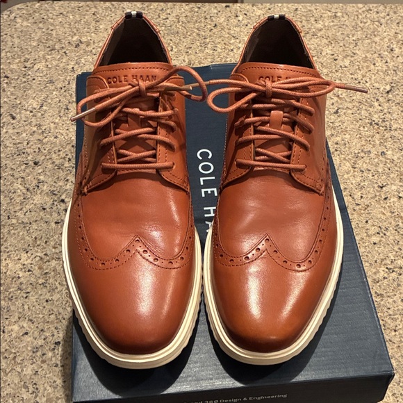 Men’s size 12 Cole Han Zero Grand Wingtip Oxfords - Picture 4 of 10